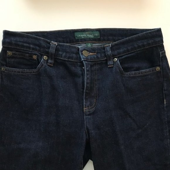 Lauren Jeans | Dark Classic Straight Jeans BNWOT - Picture 2 of 10